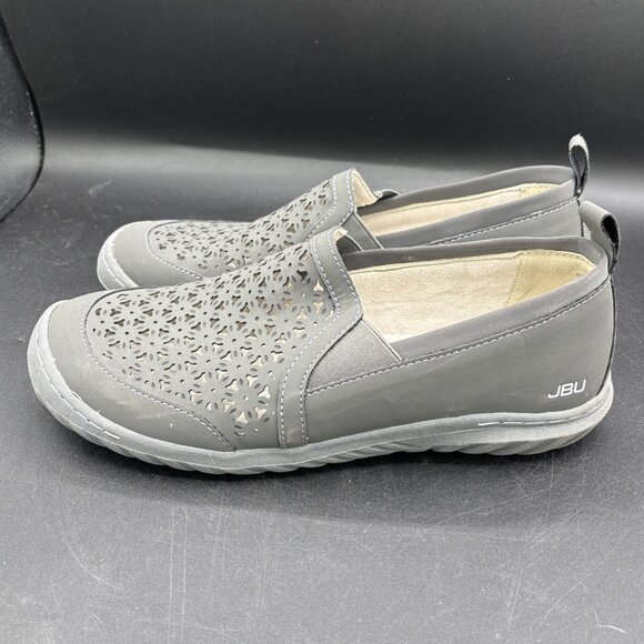 JBU by Jambu Shoes Womens 11 M Wildflower Moc Slip On Grey Vegan Casual - Picture 7 of 11